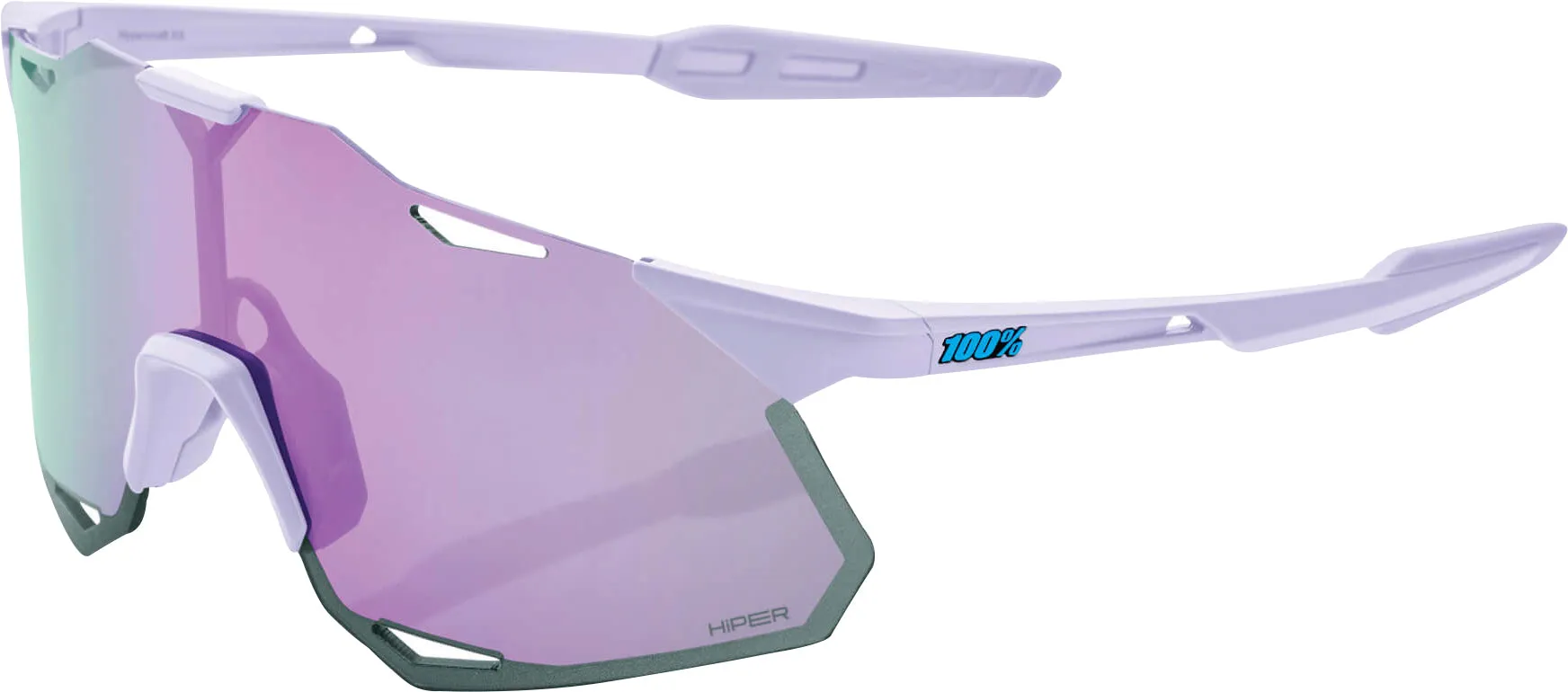 100% Hypercraft XS Cycling Sunglasses - Soft Tact Lavender