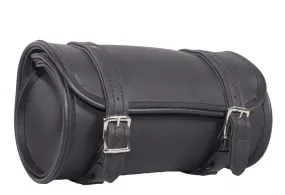 10" Plain PVC Motorcycle Tool Bag With 2 Roller Buckle Straps