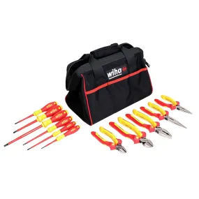 11 Piece Master Electrician's Insulated Tool Set in Canvas Tool Bag