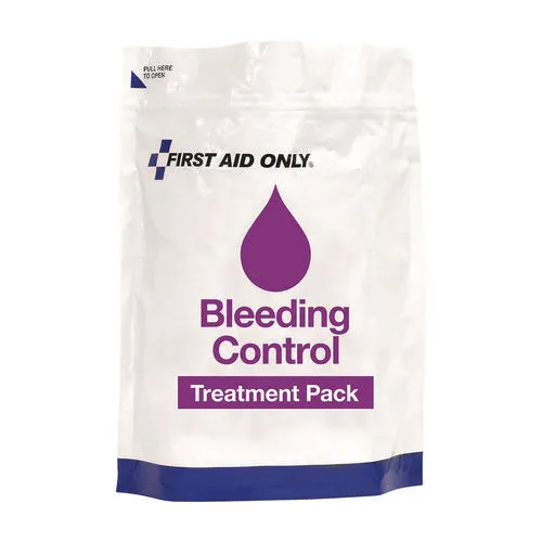 12-piece Bleeding Control Treatment Pack, 12 Pieces, Resealable Plastic Bag