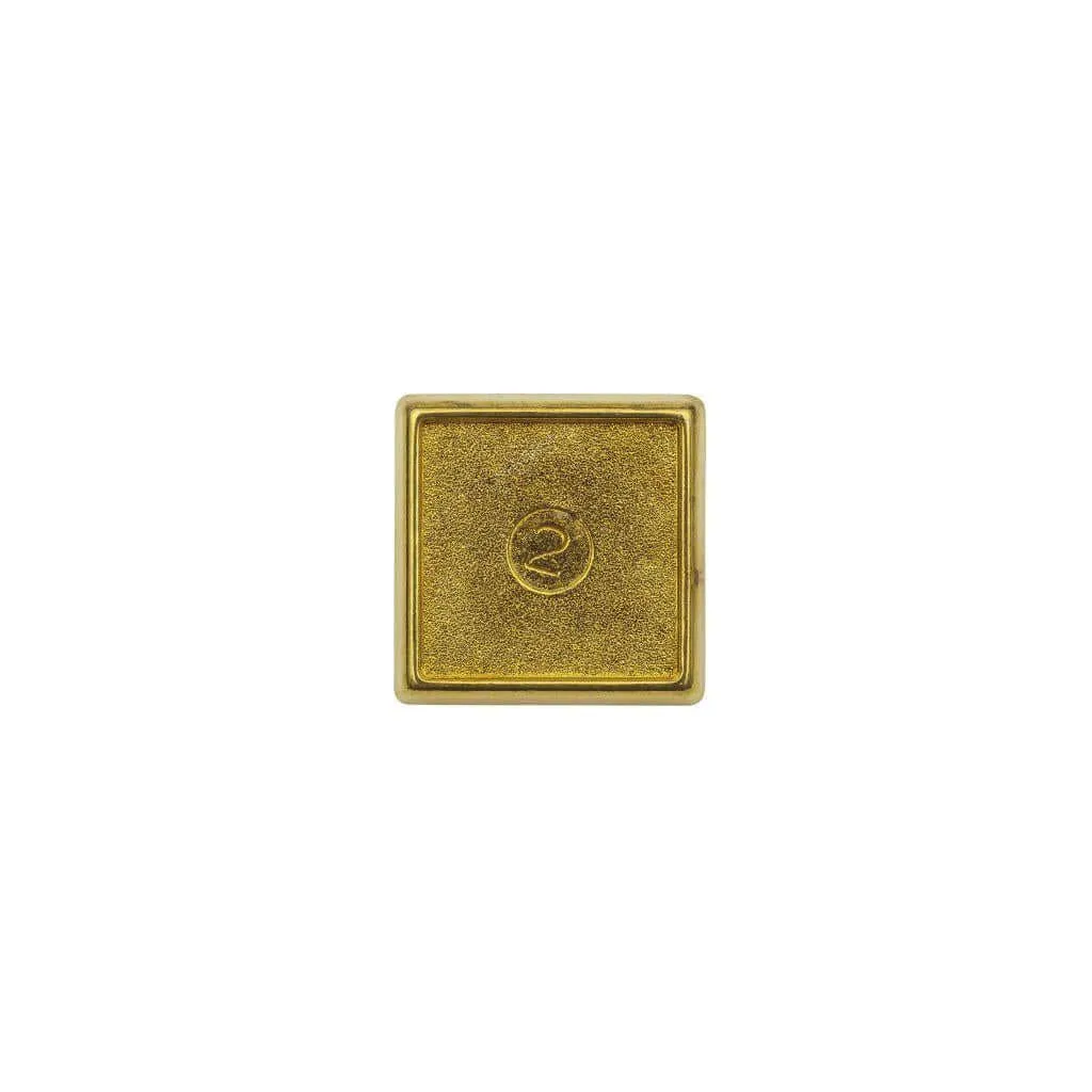 15mm Square Butterfly Pin Back Metal Blank Badge - Pack of 50