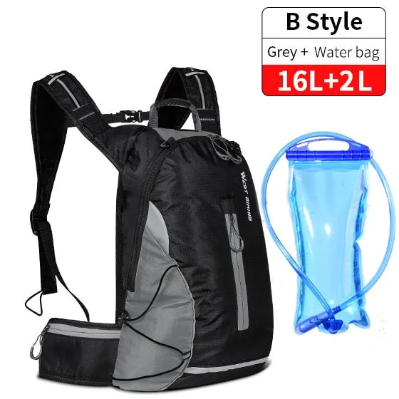 16L Sport Cycling Backpack Waterproof Ultralight Bicycle Bag Outdoor Mountaineering Hiking Climbing Travel Backpack