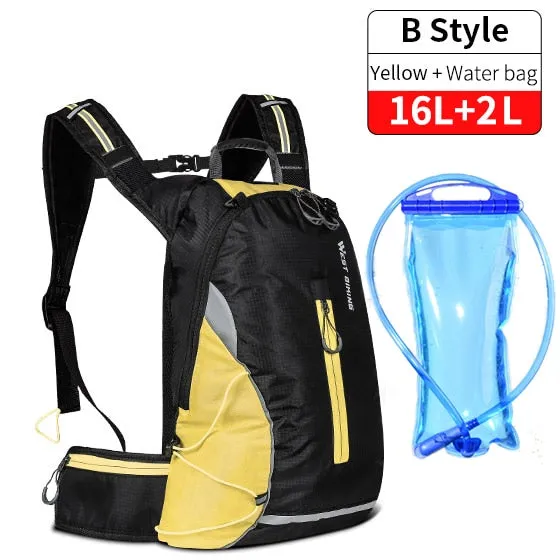 16L Sport Cycling Backpack Waterproof Ultralight Bicycle Bag Outdoor Mountaineering Hiking Climbing Travel Backpack