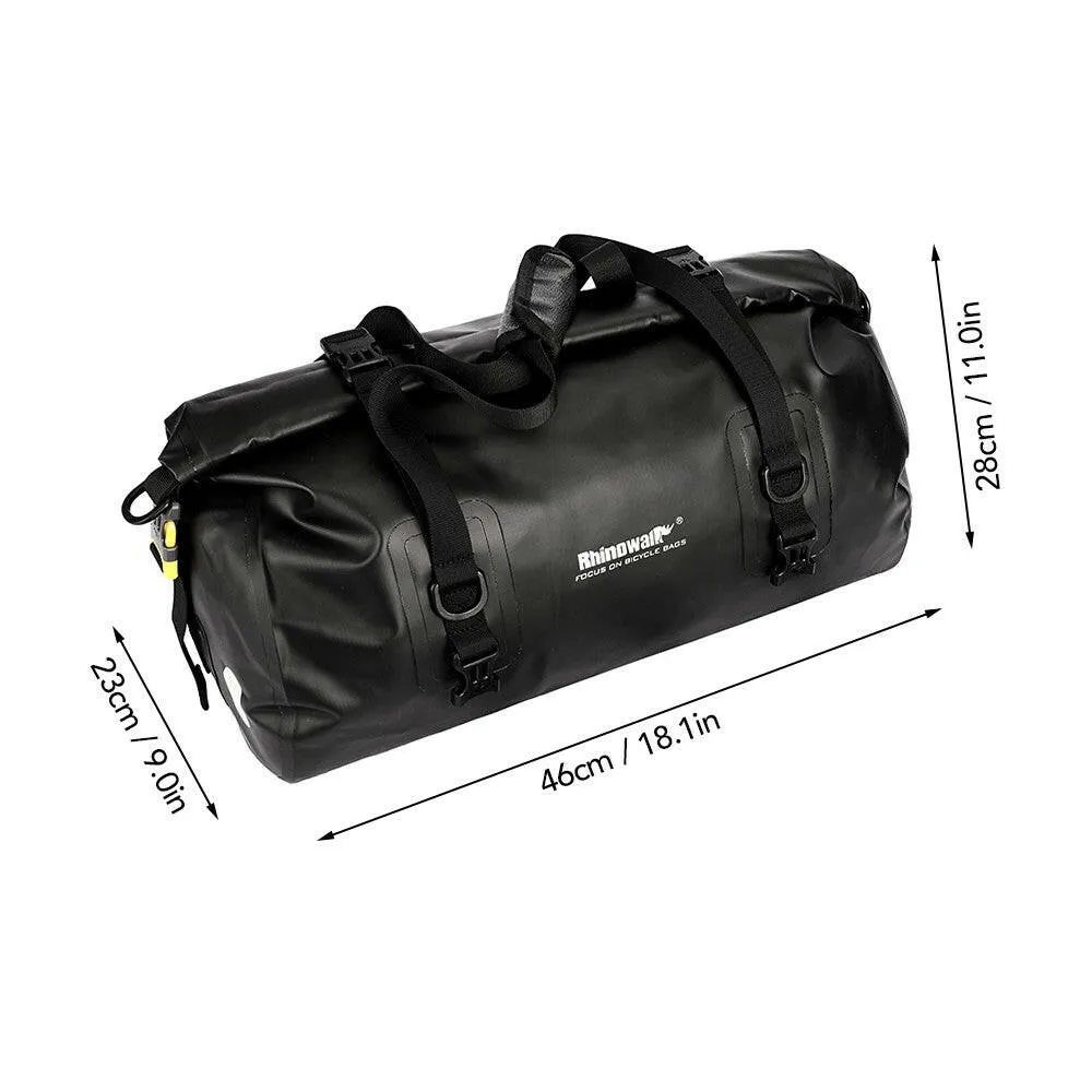 20L Waterproof Duffel Bag Multifunctional Cycling Bicycle Rear Seat Trunk Bag Bike Rack Pannier Bag Outdoor Camping Boating Kayaking Traveling Beach