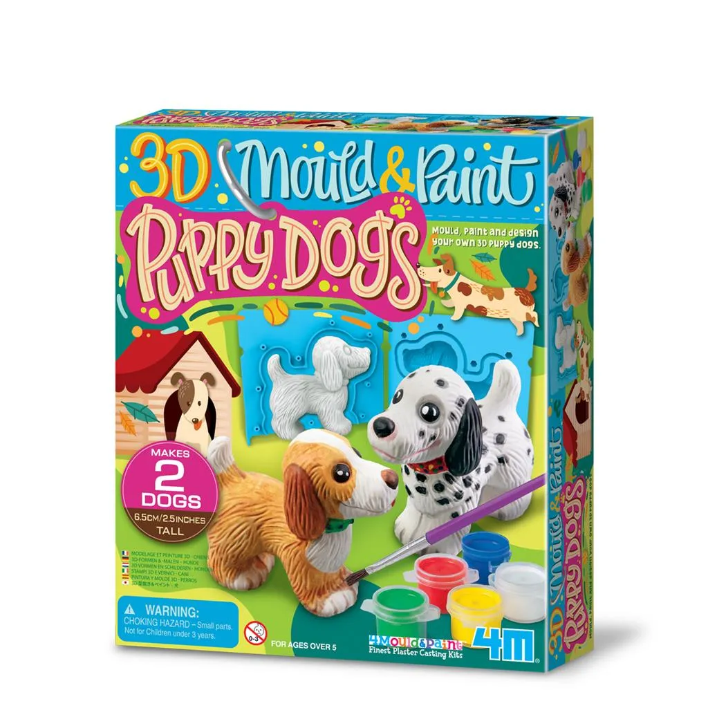 3D Puppy Dogs; Mould And Paint Kit