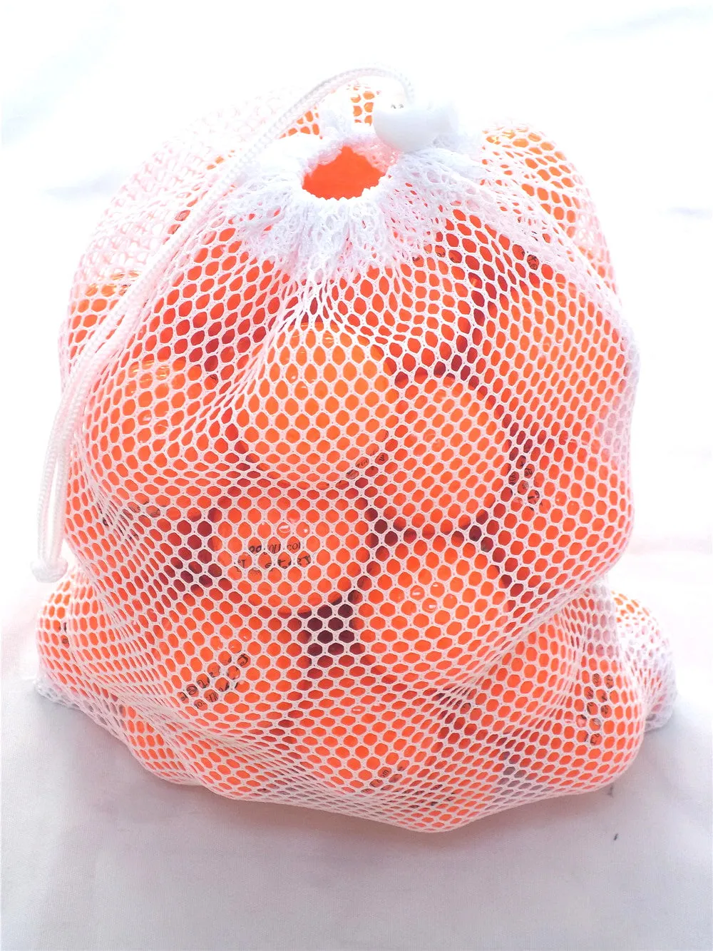 48pcs A99 Golf Floater Balls Floating Float Water Range Pool Pond Balls Water Fun Orange w Mesh Carry Bag