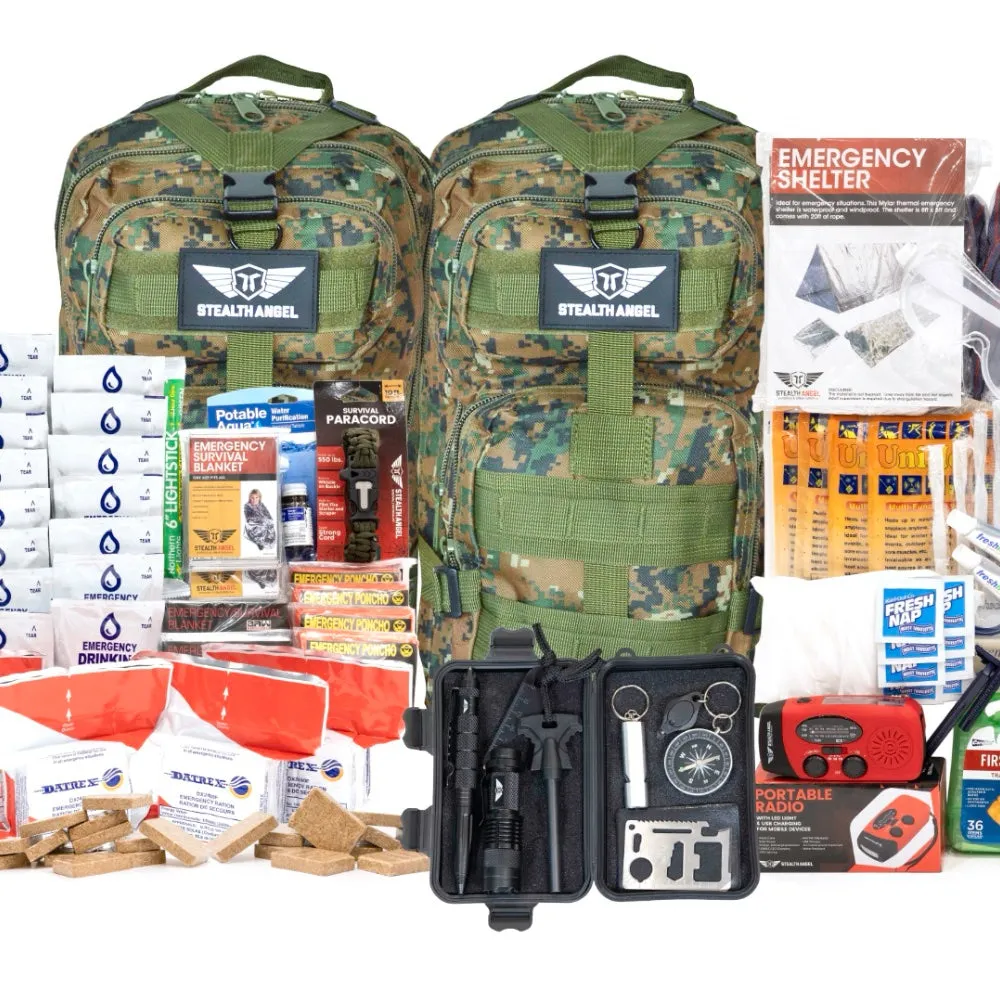 5 Person Emergency Kit / Survival Bag (72 Hours) Stealth Angel Survival