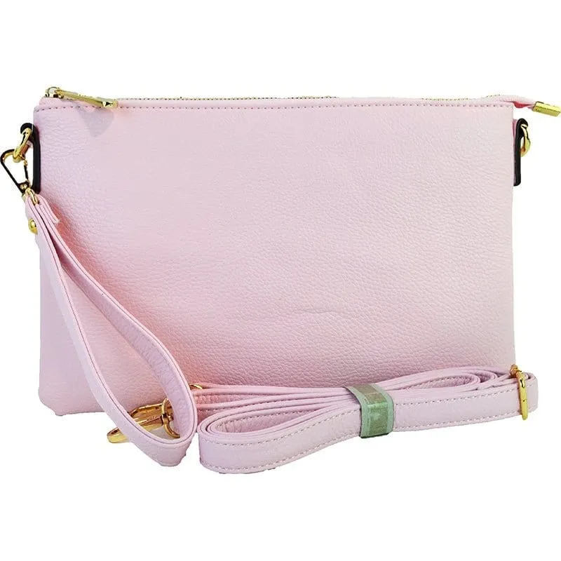 8623 Ellen Three Compartment Wristlet Fashion Clutch/Crossbody