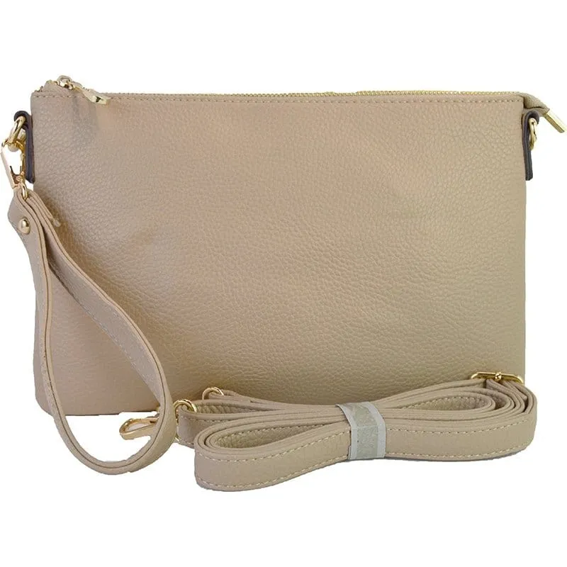 8623 Ellen Three Compartment Wristlet Fashion Clutch/Crossbody