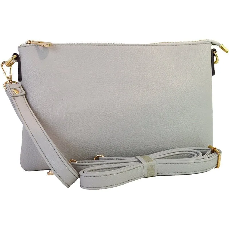 8623 Ellen Three Compartment Wristlet Fashion Clutch/Crossbody