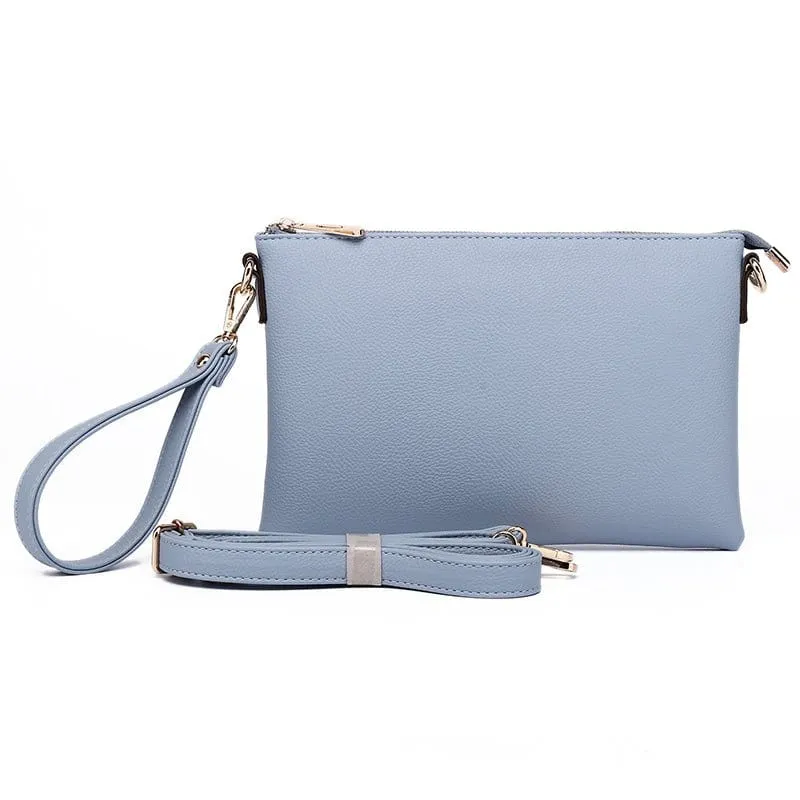 8623 Ellen Three Compartment Wristlet Fashion Clutch/Crossbody