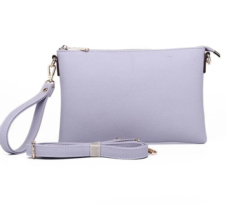 8623 Ellen Three Compartment Wristlet Fashion Clutch/Crossbody