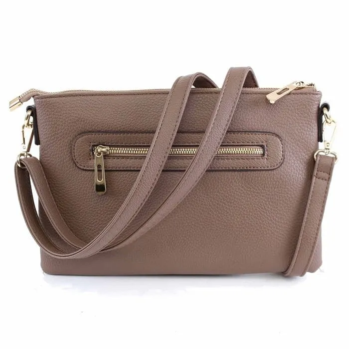 8623 Ellen Three Compartment Wristlet Fashion Clutch/Crossbody