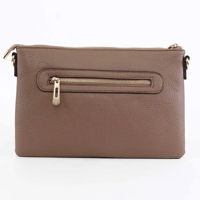 8623 Ellen Three Compartment Wristlet Fashion Clutch/Crossbody