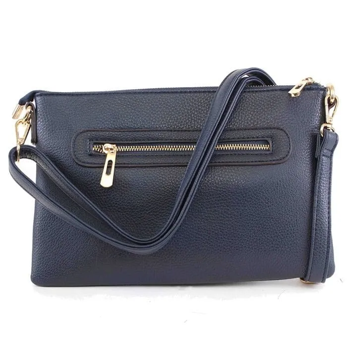 8623 Ellen Three Compartment Wristlet Fashion Clutch/Crossbody