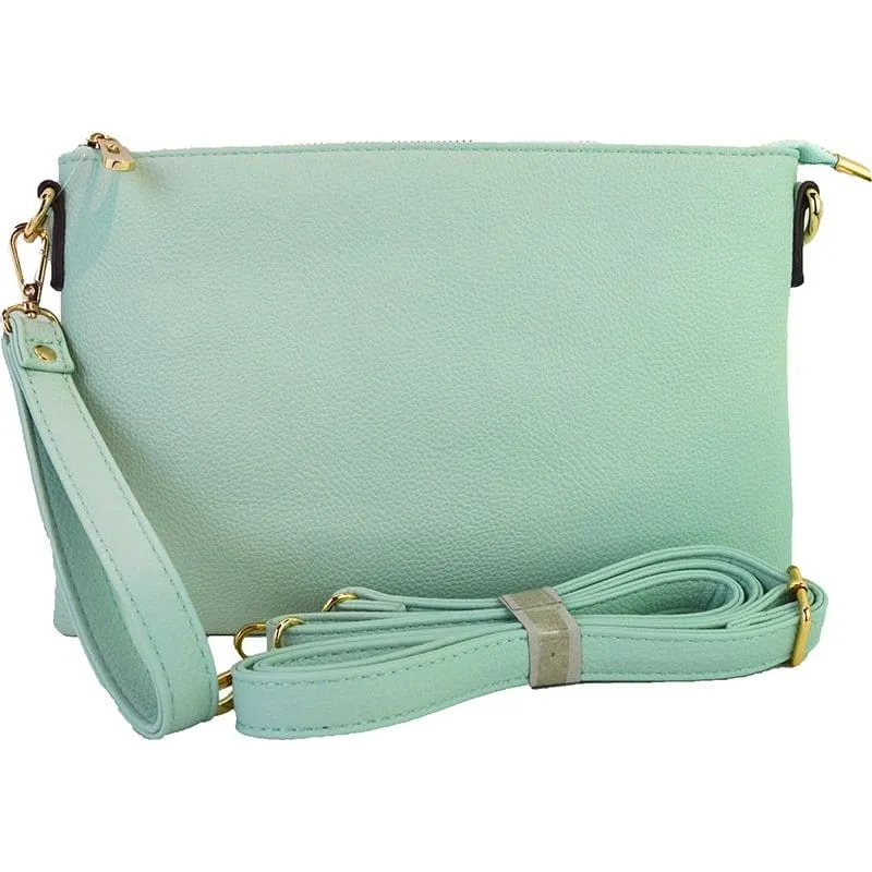 8623 Ellen Three Compartment Wristlet Fashion Clutch/Crossbody