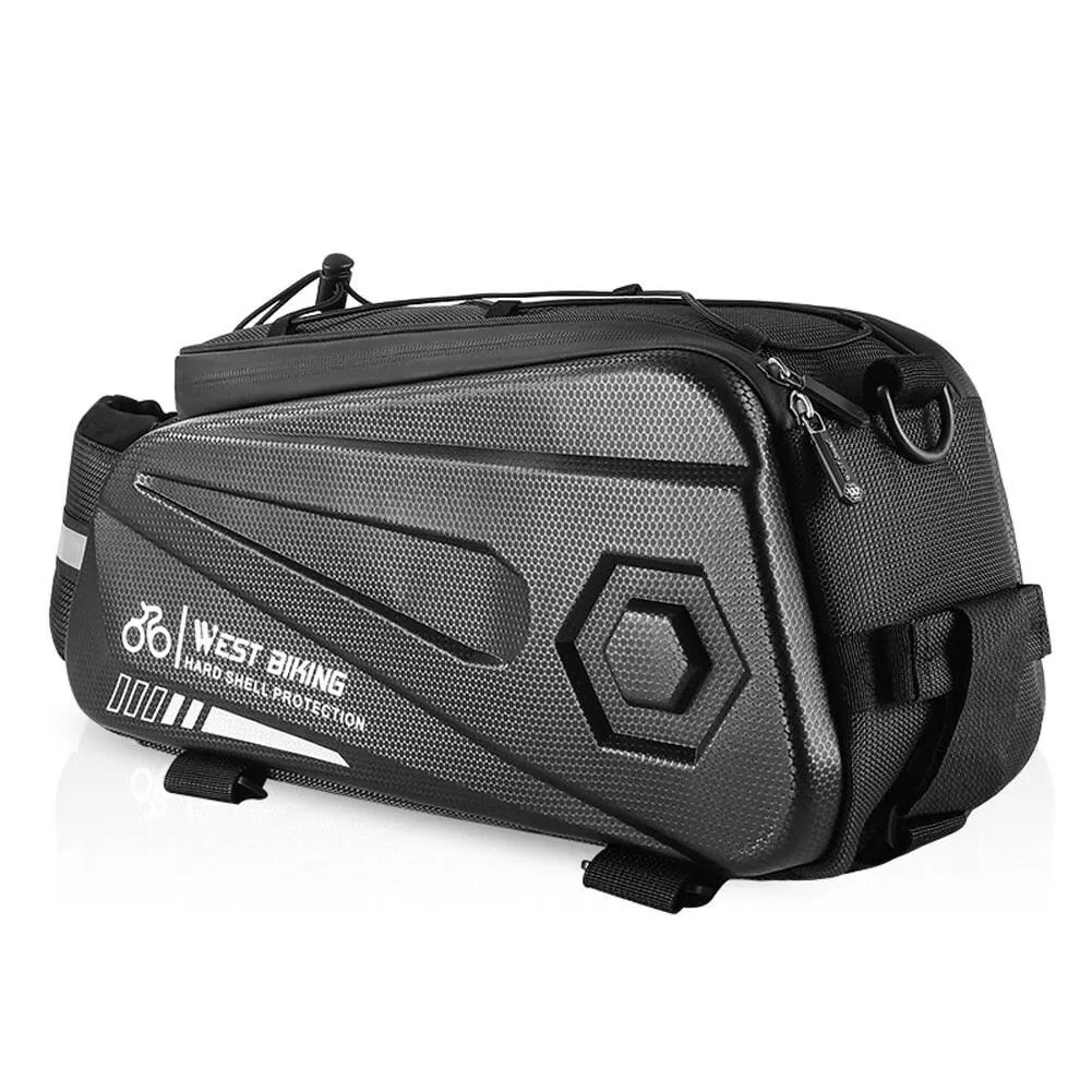 8.6L Bicycle Bag Waterproof Bicycle Rear Seats Bag Reflective Mountain Bike Electric Bike Motorcycle Rear Bag