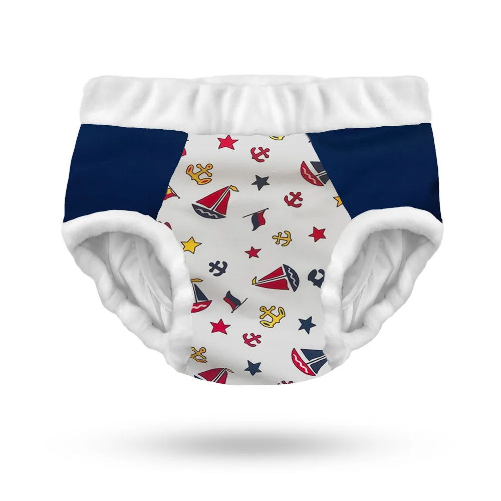 Adult Cloth Diapers;  Sailboat