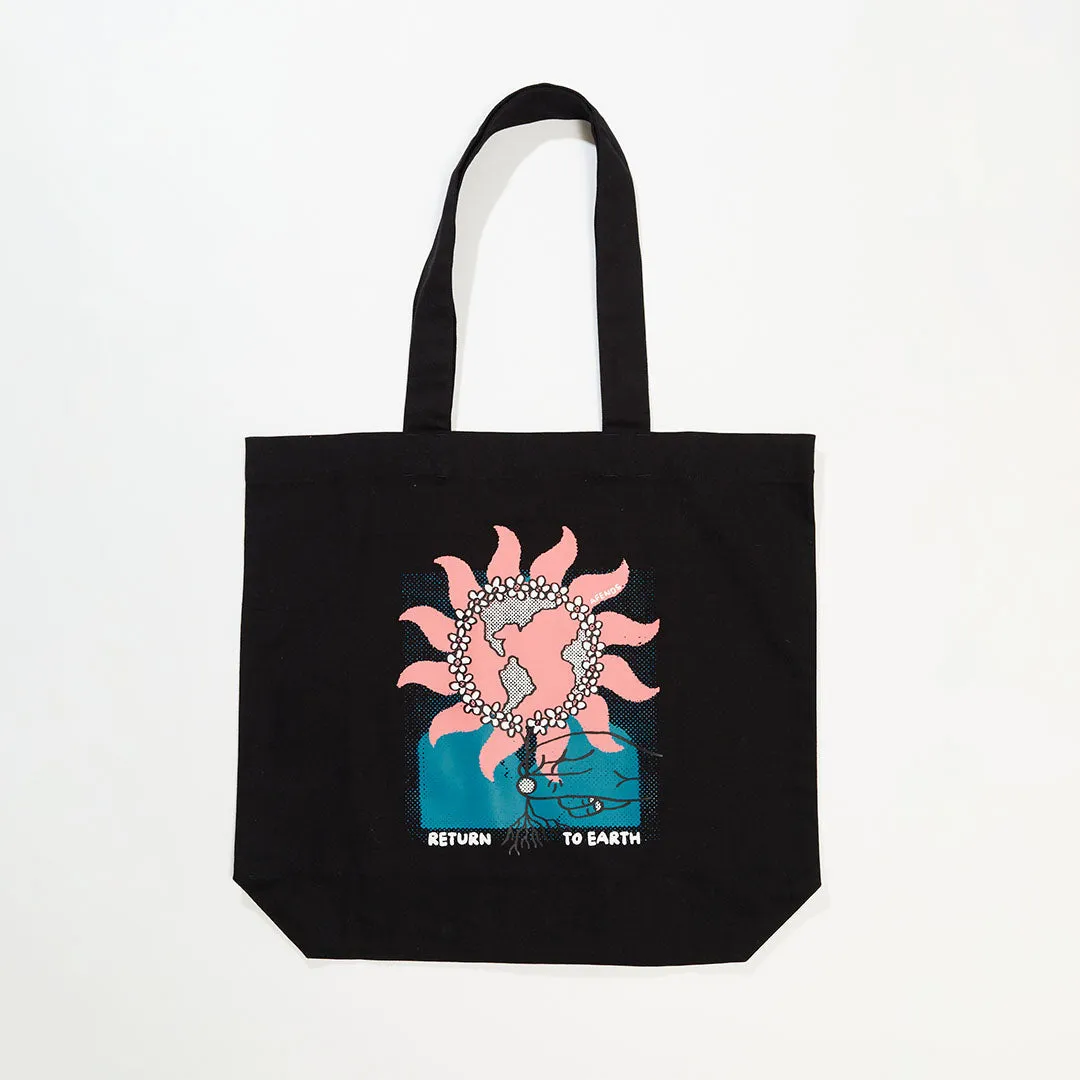 AFENDS Unisex Return To Earth - Tote Bag - Black