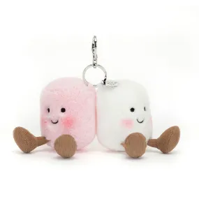 Amuseable Pair Of Marshmallows Bag Charm