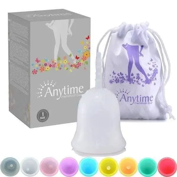 Anytime Reusable Menstrual Period Cup Medical Grade Silicone