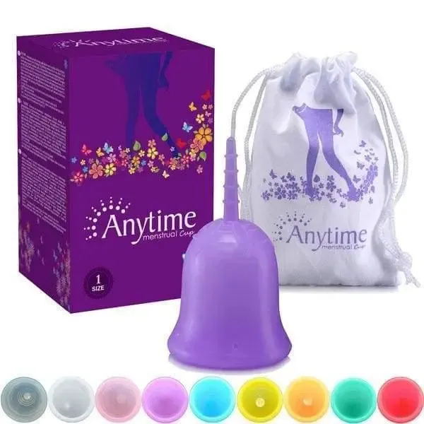 Anytime Reusable Menstrual Period Cup Medical Grade Silicone