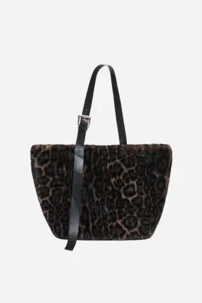 Apparis Este Tote in Dark Leopard