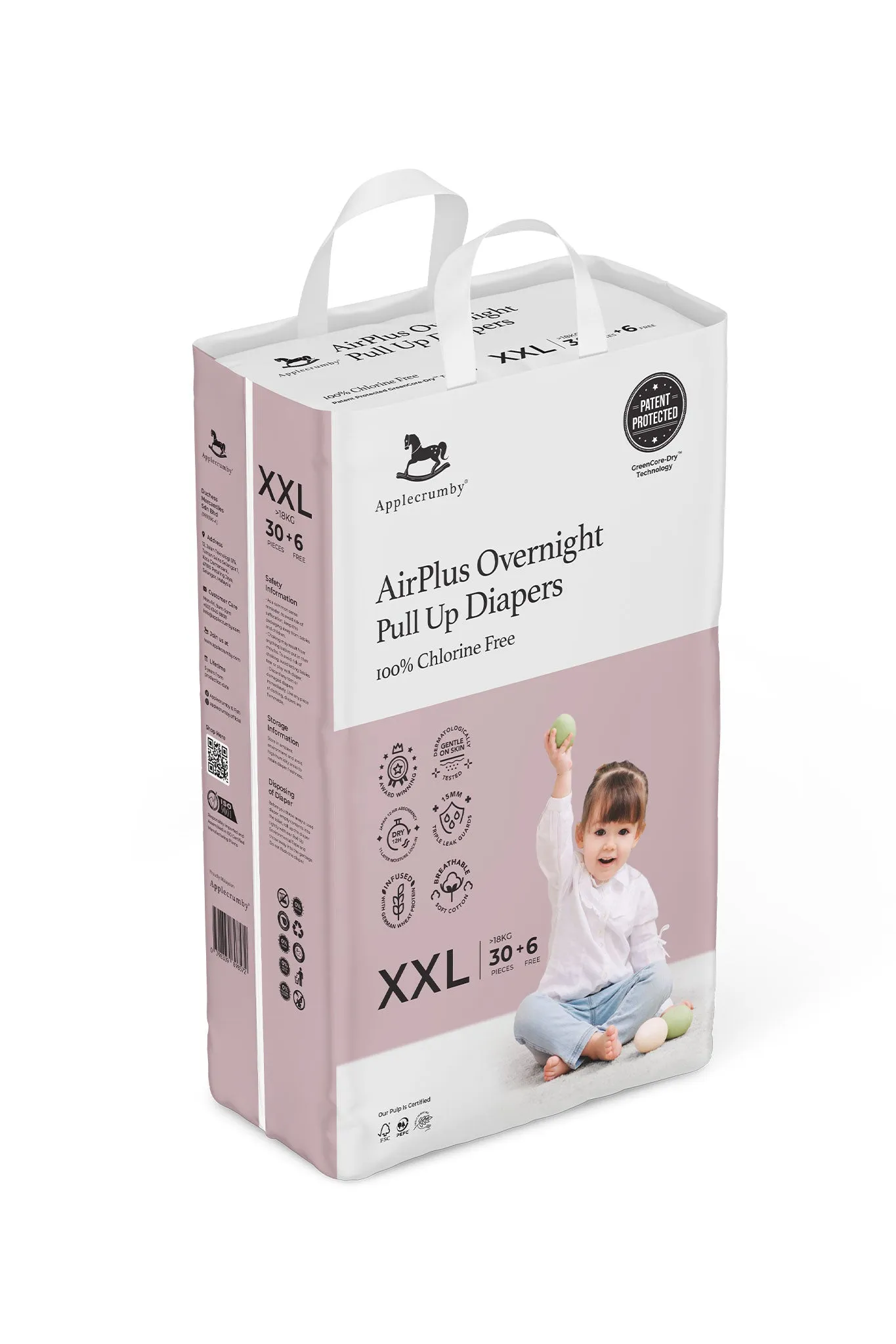 Applecrumby® Airplus Overnight Pull Up Diapers