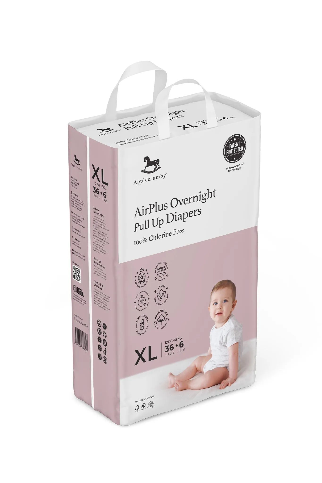 Applecrumby® Airplus Overnight Pull Up Diapers