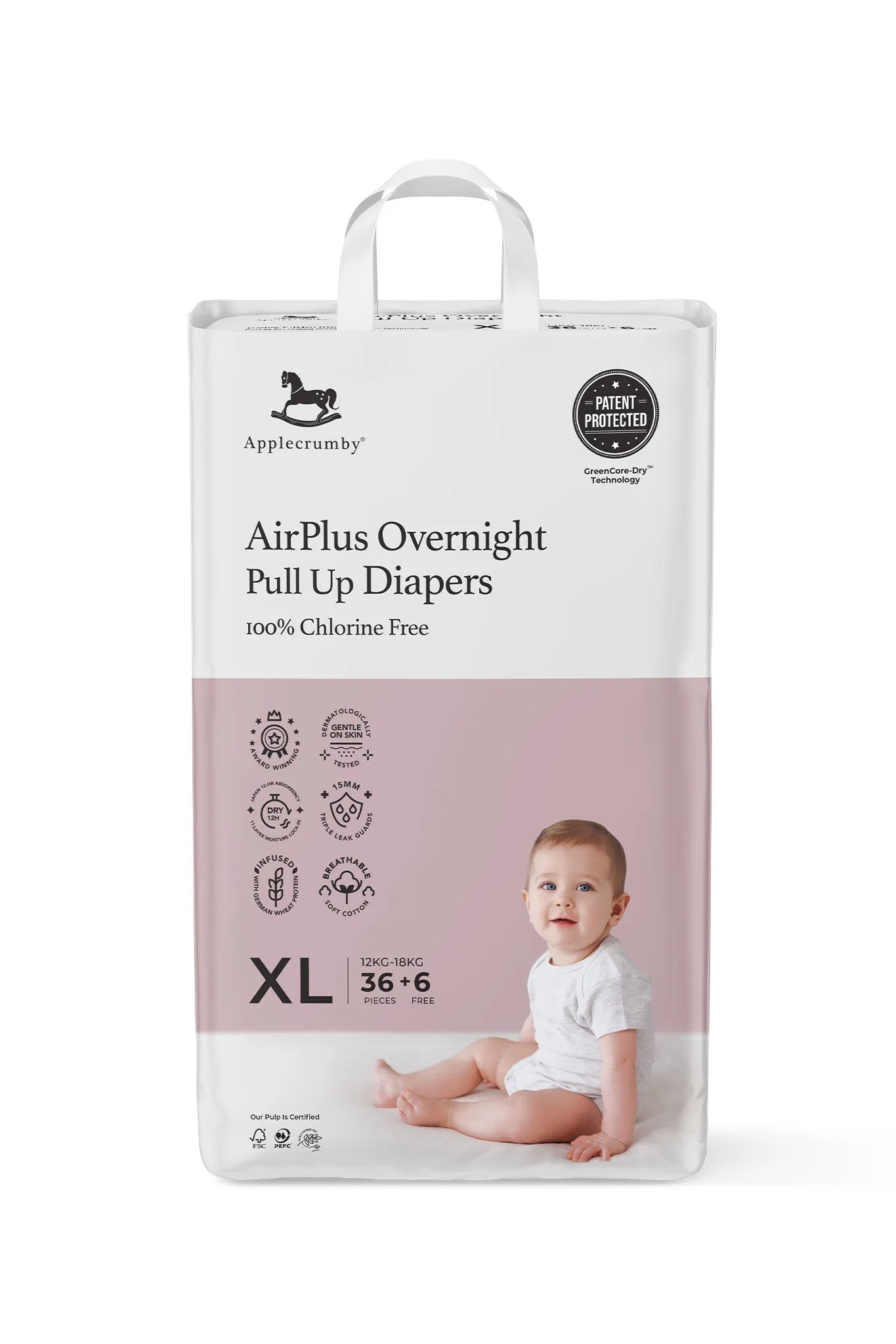 Applecrumby® Airplus Overnight Pull Up Diapers