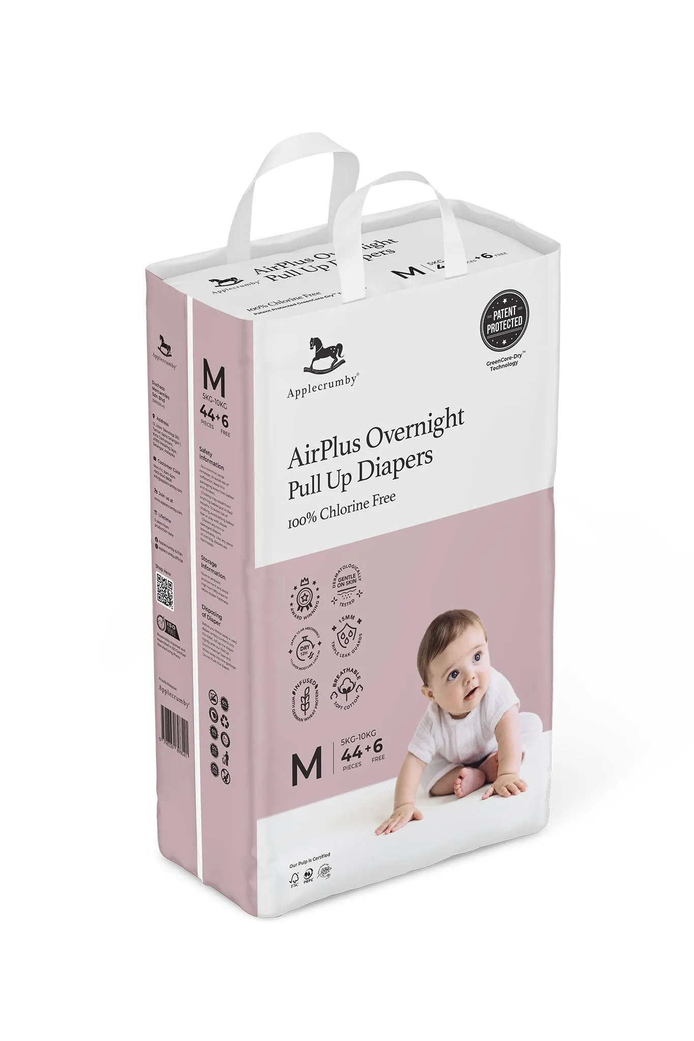 Applecrumby® Airplus Overnight Pull Up Diapers