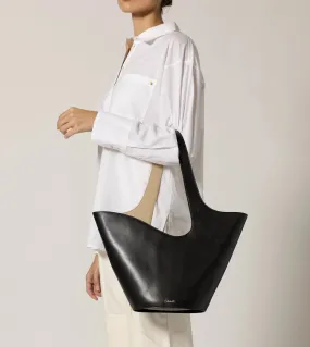 Astrid Tote Bag | Black & Moccasin