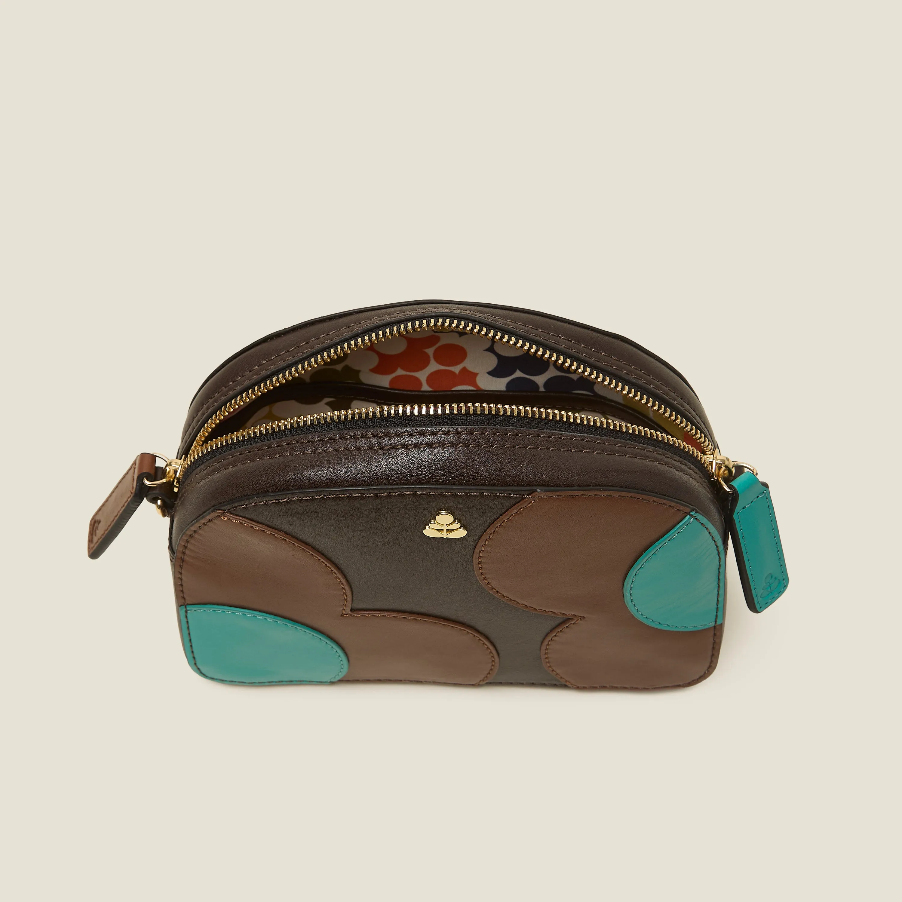 Babaluna Crossbody - Spot Flower Walnut