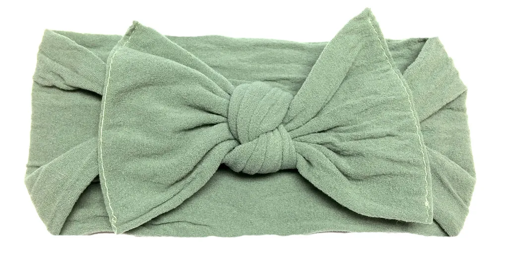 Baby Bling Bows - Classic Knot - Sage