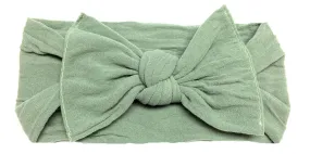 Baby Bling Bows - Classic Knot - Sage