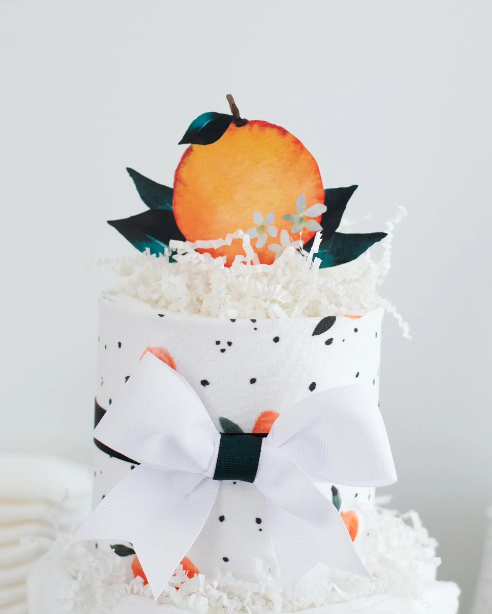 Baby Blossom Company Little Clementine Diaper Cake