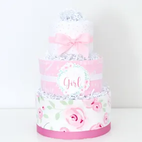 Baby Blossom Company Rose Diaper Cake