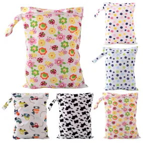 Baby Diaper Bags Character Print Changing Wet Bag Baby Cloth Diapers Backpacks 39x28cm Brand Baby Swim Diaper Nappy Bag