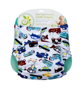 Baby Leaf TRAFFIC JAM One-Size Cloth Diapers