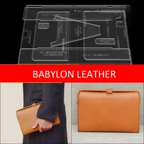 BABYLON™ Leather Business Clutch Pattern AAB-347