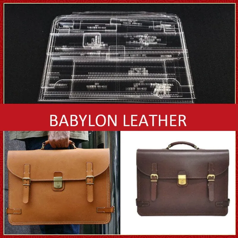 BABYLON™ Men's Business Handbag Leather Pattern AAB-323