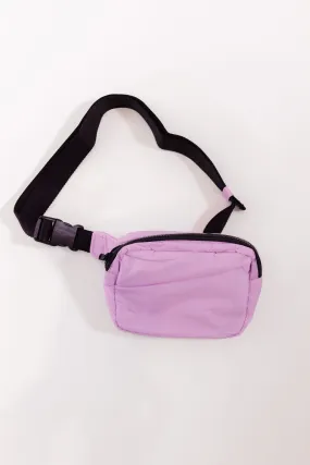 Baggu Puffy Fanny Pack in Dusty Lilac