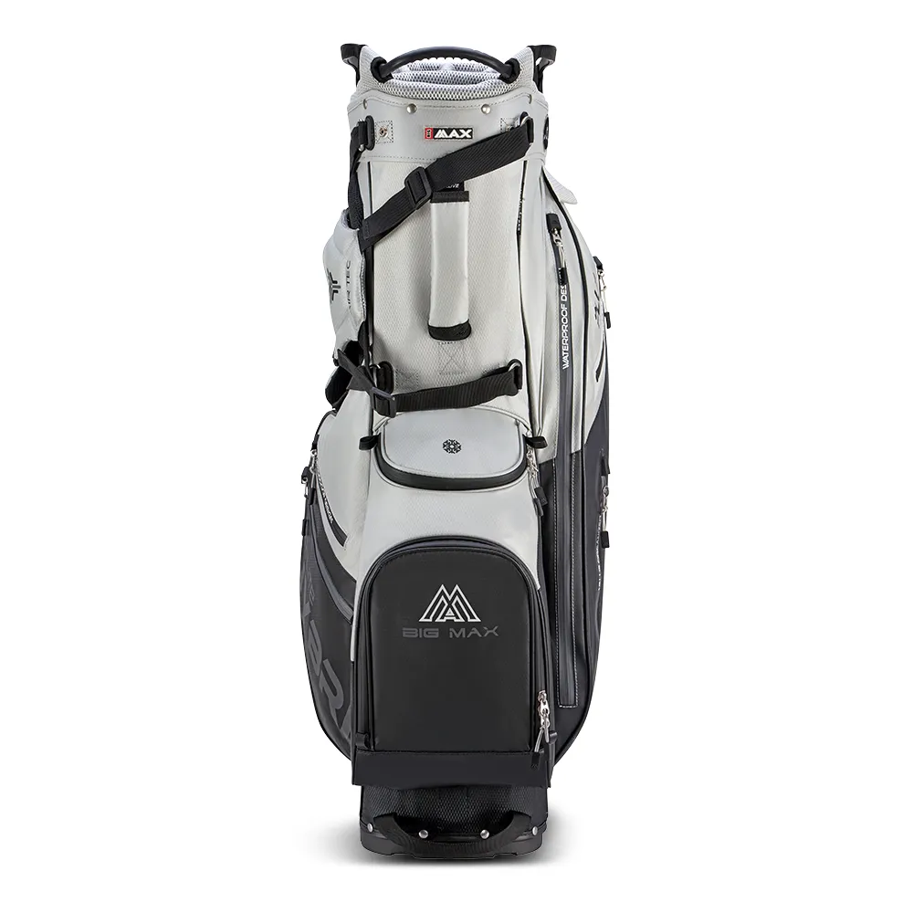 Big Max Dri Lite Hybrid Plus Stand Bag - Black/Grey