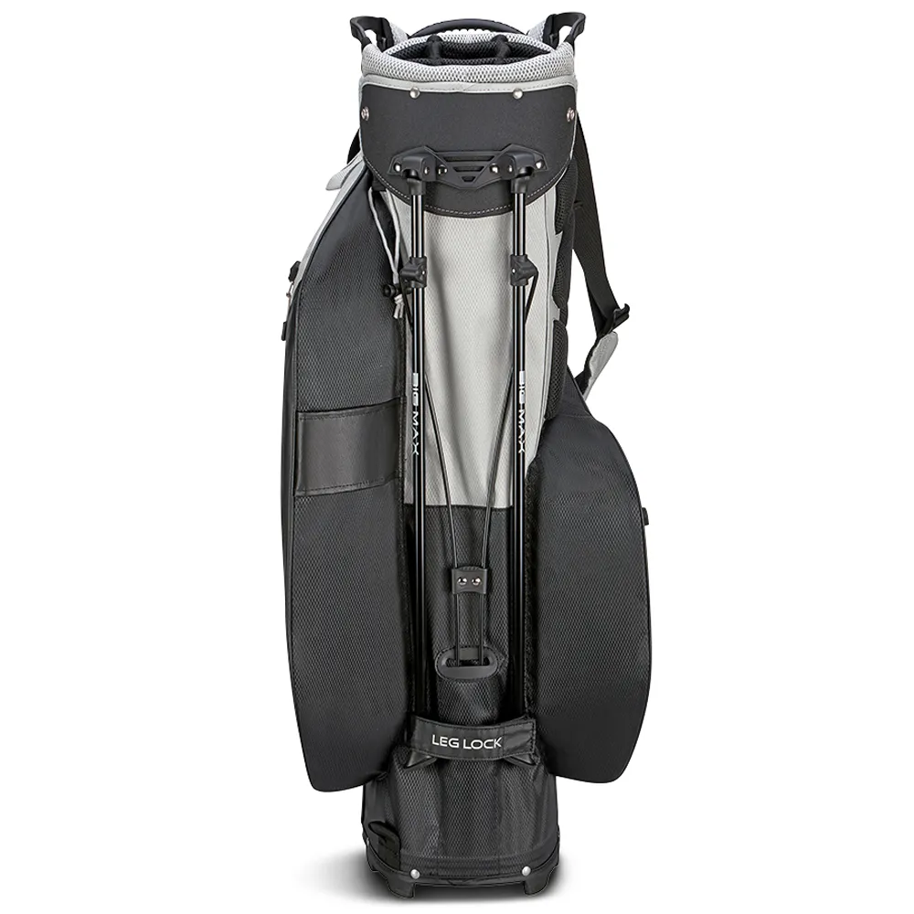 Big Max Dri Lite Hybrid Plus Stand Bag - Black/Grey