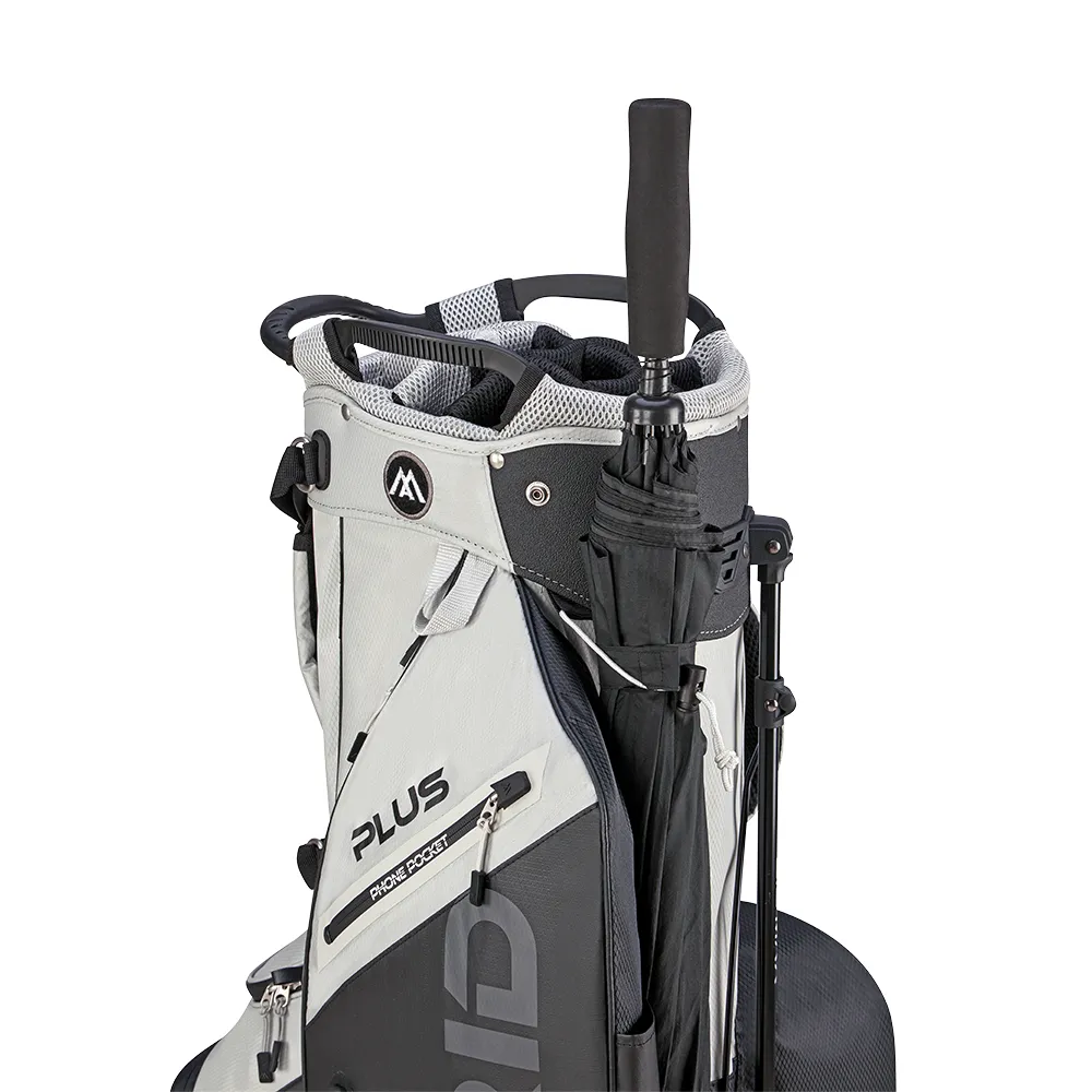 Big Max Dri Lite Hybrid Plus Stand Bag - Black/Grey