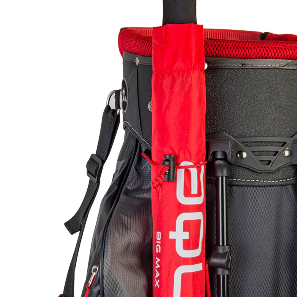 Big Max Dri Lite Hybrid Tour Waterproof Stand Bag - Charcoal/Black/Red