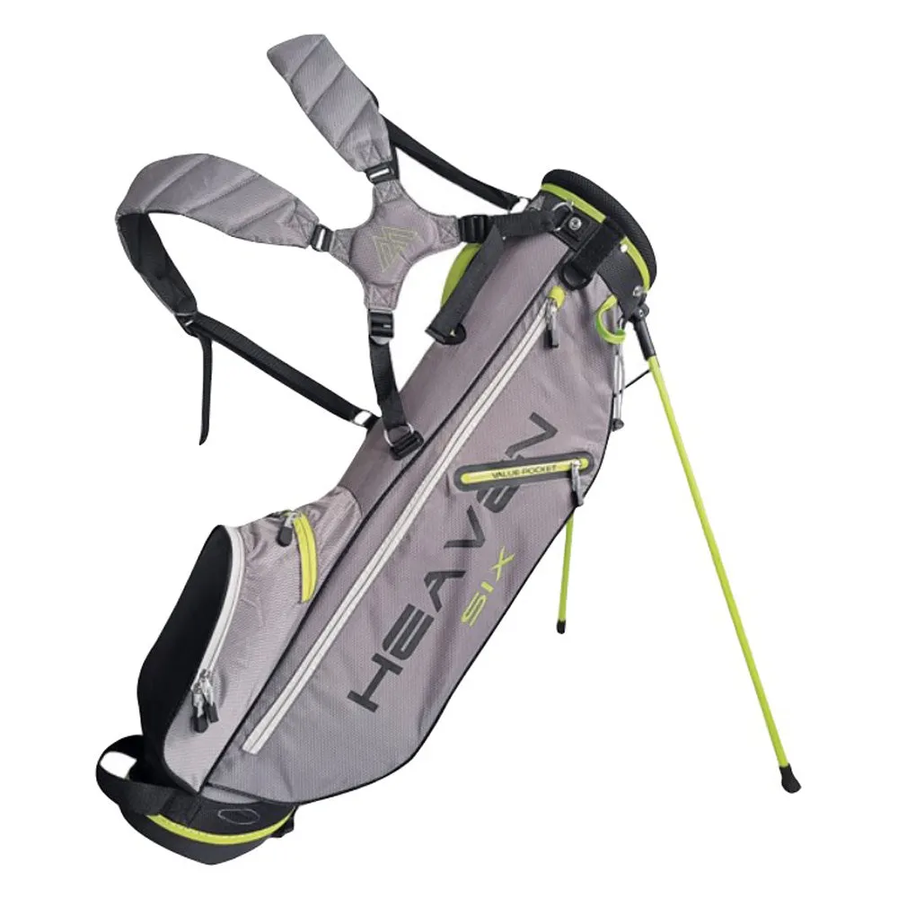 BIG MAX Heaven SIX stand bag - Charcoal/Black/Lime