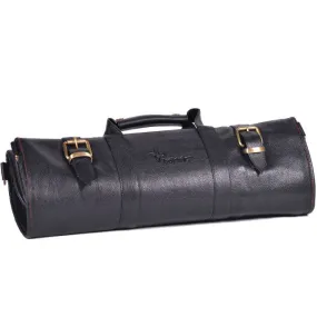 Boldric Black 17 Pocket Leather Knife Bag