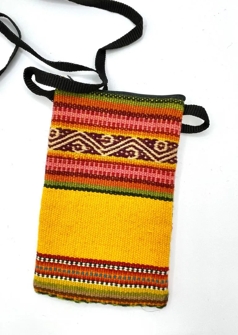 Bolivian Cellphone Crossbody Bag/Case - Mustard