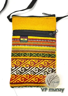 Bolivian Cellphone Crossbody Bag/Case - Mustard